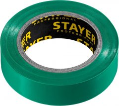 Изолента ПВХ STAYER Protect-10 10м 0,13х15 мм, зеленая 12291-G