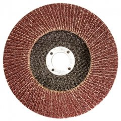 Круг лепестковый торцевой КЛТ-1, зернистость P 36(50Н), 125 х 22.2 мм, "БАЗ" Россия 74012