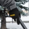 Перчатки универсальные, двойные, работа с сенсорным экраном, вязаная манжета, размер 10 Denzel
