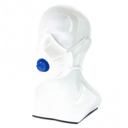 Полумаска фильтрующая (респиратор), с клапаном выдоха, FFP1, 10 шт Россия Сибртех (89252)