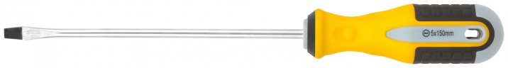 Отвертка "Старт", CrV сталь, прорезиненная ручка 5х150 мм SL FIT 55185