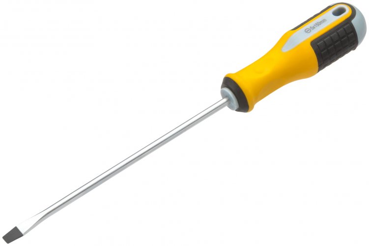 Отвертка "Старт", CrV сталь, прорезиненная ручка 5х150 мм SL FIT 55185
