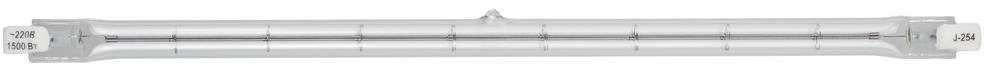 Лампа галогеновая линейная, тип J-254, цоколь R7S, 1500Вт, СВЕТОЗАР SV-57100-150