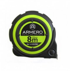 Рулетка с автоблокировкой, 8м/25мм, магнит, нейлон, ARMERO, ( A100/082 )