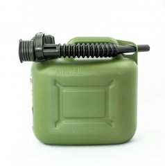 Канистра для ГСМ вертикальная 5 л, пластиковая, усиленная Stels 53124