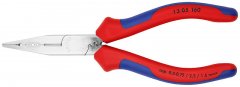 Плоскогубцы для монтажа проводов хромированные 160 мм, KNIPEX, ( KN-1305160 )