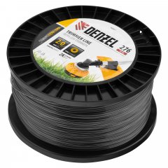 Леска для триммера двухкомпонентная круглая, 2,0мм х 276м, на DIN катушке EXTRA CORD Denzel 96807