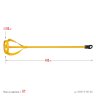 Миксер MASTER для красок (60х400 мм) STAYER 06019-06-40