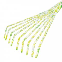 Грабли веерные 9 - зубые, 130 х 415 мм, стальные, пластиковая рукоятка, Flower Green, Palisad 620425