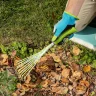 Грабли веерные 9 - зубые, 130 х 415 мм, стальные, пластиковая рукоятка, Flower Green, Palisad 620425