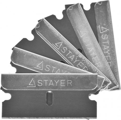 Лезвия сменные для скребков 0853/08533/08535 (5 шт; 40 мм; тип Н01) STAYER 08549-S5_z01