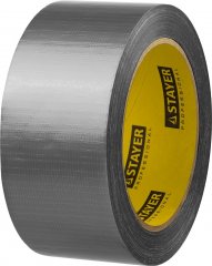 Клейкая лента армированная серебристая (50 мм; 25 м) укрепленная тканью STAYER 12080-50-25