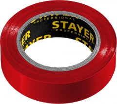 Изолента STAYER Protect-10 ПВХ10м (0,13х15 мм), красная 12291-R