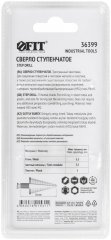 Сверло ступенчатое HSS ( Р6М5 ) по металлу, 9 ступеней, 9-36 мм FIT 36399