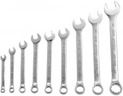 Набор ключей комбинированных, 6-22 мм, 9 шт, CrV, полированный хром Matrix 15424