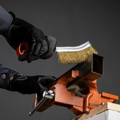 Щетка металлическая с пластмассовой ручкой Sparta 748505