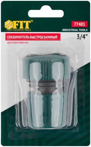 Соединитель пластиковый 3/4" FIT 77401