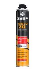 Профессиональная полиуретановая пена для монтажного пистолета ЗУБР GOLD PRO 65 всесезонная, SVS, 850мл 41157