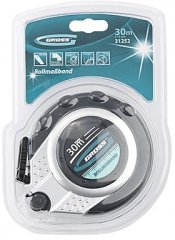 Рулетка геодезическая 30 м х 13 мм, закрытый корпус, металлическая лента, нейлон Gross 31252