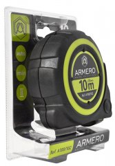 Рулетка с автоблокировкой, 10м/25мм, магнит, нейлон, ARMERO, ( A100/102 )