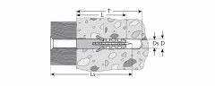 Дюбель 15 шт. с шурупом (6x30 мм) Евро ЗУБР 30662-06-30