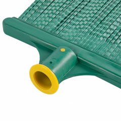 Метла полипропиленовая, 240 х 160 мм, плоская распушенная, без черенка, Россия, Сибртех 63209