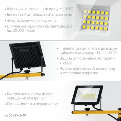 Светодиодные прожекторы на штативе STAYER Led-max 2x30 Вт 56925-2-30