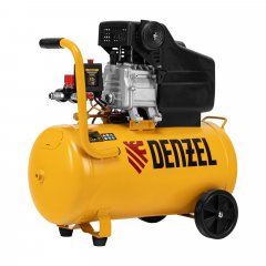 Компрессор воздушный, прямой привод DC1500/50, 1.5 кВт, 50 литров, 220 л/мин Denzel 58161