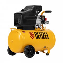 Компрессор воздушный, прямой привод DC1500/50, 1.5 кВт, 50 литров, 220 л/мин Denzel 58161