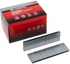 Скобы для пневматического степлера 18GA, 1.25 х 1 мм, длина 38 мм ширина 5,7 мм, 5000 шт Matrix 57667