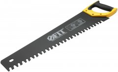 Ножовка по пенобетону, карбидные вставки на каждом 2-ом зубе, прорезиненная ручка 550 мм FIT 40771