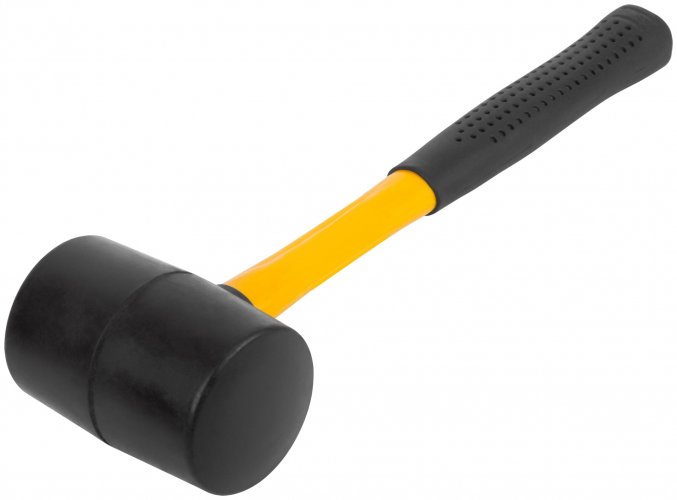Киянка резиновая, фиберглассовая ручка 65 мм ( 680 гр ) FIT 45494