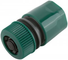 Соединитель пластиковый 1/2", автостоп FIT 77405