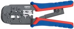 Инструмент для опрессовки штекеров типа Western вороненые 190 мм, KNIPEX, ( KN-975110SB )