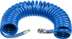 Воздушный спиральный шланг ЗУБР с фитингами рапид, 10 м, 6x8 мм, 15 бар 6473-10