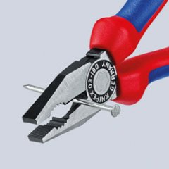 Плоскогубцы комбинированные фосфатированные, черного цвета 160 мм, KNIPEX, ( KN-0301160SB )