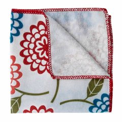 Салфетка из микрофибры универсальная, 300 х 300 мм, с цветами, Home Palisad 923435