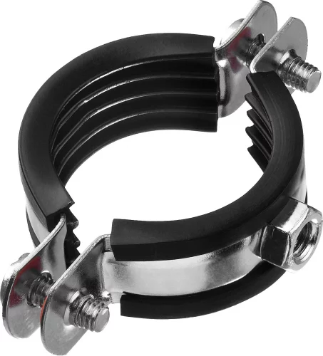 Трубный хомут с гайкой ЗУБР 1 1/4", 8 штук, оцинкованный 37850-40-45