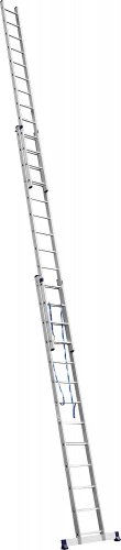 Универсальная трехсекционная лестница со стабилизатором 3х13 ступеней СИБИН 38833-13