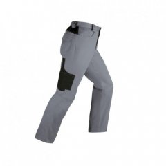 Брюки рабочие KAVIR, размер XXL, цвет серый с черными вставками, хлопок 35%, полиэстер 65%, 240 g/m2, KAPRIOL, ( 31340 )