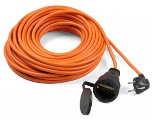 STAYER МС-215, ПВС 2x1.5 мм2, 20 м, 3500 Вт, IP44, силовой удлинитель-шнур (55028-20)