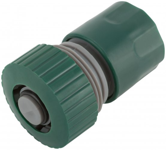 Соединитель пластиковый 3/4", автостоп FIT 77406