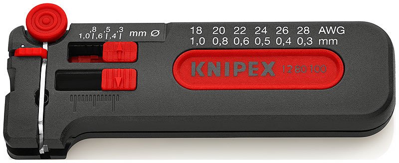 Съемник изоляции модель Mini 100 мм, KNIPEX, ( KN-1280100SB )