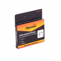 Скобы, 8 мм, для мебельного степлера, тип 53, 1000 шт, Sparta 41612