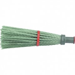 Метла полипропиленовая, 140 х 310 х 1550 мм, круглая, с ободом, деревянный черенок, Россия, Сибртех 63217