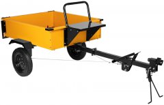 Прицеп для мотоблока TT-500, оцинк., груз. 500 кг, рег. сцепка, колеса 4.00-10, в упаковке Denzel 59950