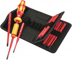 ОТВЕРТКИ В НАБОРЕ 1000V Kraftform Kompakt VDE Torque 1,2 - 3,0 Nm, 15 предм., WERA, ( WE-059291 )