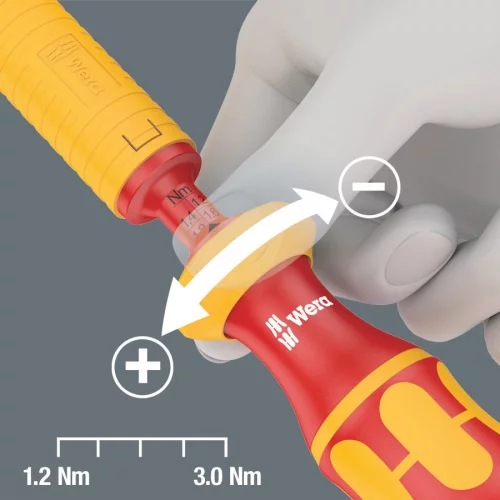 ОТВЕРТКИ В НАБОРЕ 1000V Kraftform Kompakt VDE Torque 1,2 - 3,0 Nm, 15 предм., WERA, ( WE-059291 )