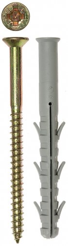 Дюбель рамный с шурупом 5 шт. (10х135 мм; PZ; ТФ6) ЗУБР 4-301456-10-135