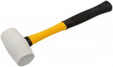 Киянка резиновая белая, фиберглассовая ручка 45 мм ( 230 гр ) FIT 45501
